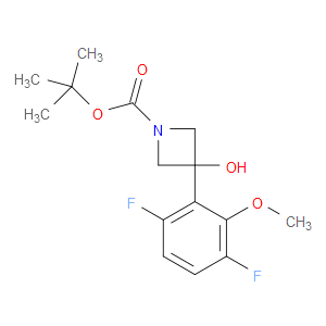 tert-butyl 3-(3,6-difluoro-2-methoxyphenyl)-3-hydroxyazetidine-1-carboxylate