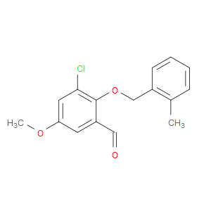 3-chloro-5-methoxy-2-((2-methylbenzyl)oxy)benzaldehyde