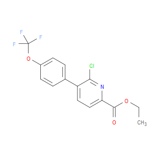 ethyl 6-chloro-5-(4-(trifluoromethoxy)phenyl)picolinate