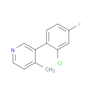 Pyridine, 3-(2-chloro-4-fluorophenyl)-4-methyl-