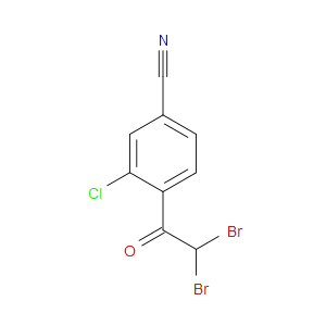 Benzonitrile, 3-chloro-4-(2,2-dibromoacetyl)-