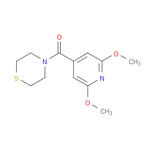(2,6-dimethoxypyridin-4-yl)(thiomorpholino)methanone