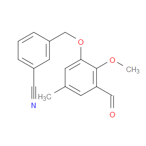 3-((3-formyl-2-methoxy-5-methylphenoxy)methyl)benzonitrile