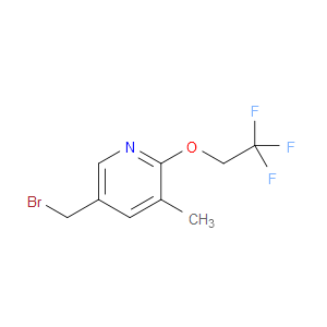 Pyridine, 5-(bromomethyl)-3-methyl-2-(2,2,2-trifluoroethoxy)-