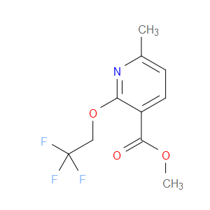 Methyl 6-methyl-2-(2,2,2-trifluoroethoxy)-3-pyridinecarboxylate