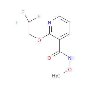 N-Methoxy-2-(2,2,2-trifluoroethoxy)-3-pyridinecarboxamide