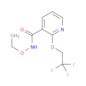 N-Ethoxy-2-(2,2,2-trifluoroethoxy)-3-pyridinecarboxamide