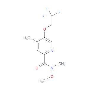 N-Methoxy-N,4-dimethyl-5-(2,2,2-trifluoroethoxy)-2-pyridinecarboxamide