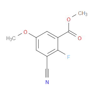 Benzoic acid, 3-cyano-2-fluoro-5-methoxy-, methyl ester