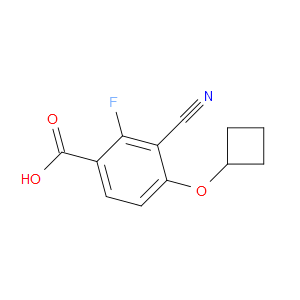 3-Cyano-4-(cyclobutyloxy)-2-fluorobenzoic acid