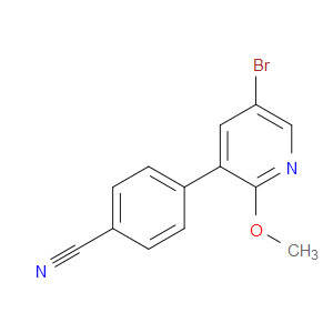 Benzonitrile, 4-(5-bromo-2-methoxy-3-pyridinyl)-