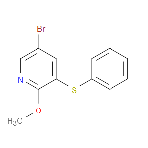 Pyridine, 5-bromo-2-methoxy-3-(phenylthio)-