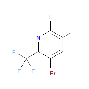 3-bromo-6-fluoro-5-iodo-2-(trifluoromethyl)pyridine