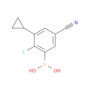 B-(5-Cyano-3-cyclopropyl-2-fluorophenyl)boronic acid