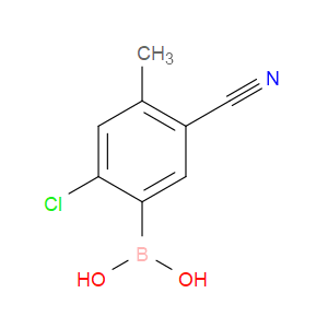 B-(2-Chloro-5-cyano-4-methylphenyl)boronic acid