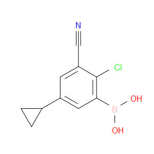 B-(2-Chloro-3-cyano-5-cyclopropylphenyl)boronic acid