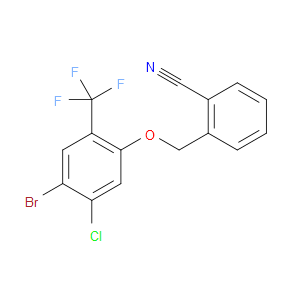 2-((4-bromo-5-chloro-2-(trifluoromethyl)phenoxy)methyl)benzonitrile