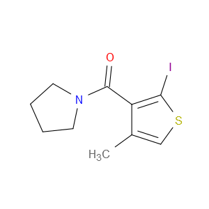 (2-iodo-4-methylthiophen-3-yl)(pyrrolidin-1-yl)methanone