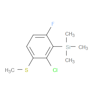 (2-chloro-6-fluoro-3-(methylthio)phenyl)trimethylsilane