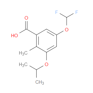 5-(difluoromethoxy)-3-isopropoxy-2-methylbenzoic acid