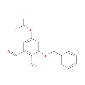 3-(benzyloxy)-5-(difluoromethoxy)-2-methylbenzaldehyde