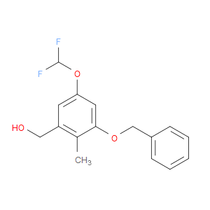 (3-(benzyloxy)-5-(difluoromethoxy)-2-methylphenyl)methanol