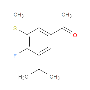 1-(4-fluoro-3-isopropyl-5-(methylthio)phenyl)ethanone