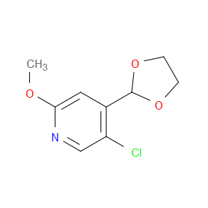 5-chloro-4-(1,3-dioxolan-2-yl)-2-methoxypyridine