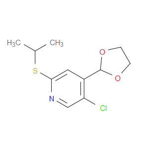 5-chloro-4-(1,3-dioxolan-2-yl)-2-(isopropylthio)pyridine
