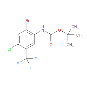 tert-butyl (2-bromo-4-chloro-5-(trifluoromethyl)phenyl)carbamate