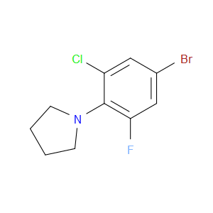 1-(4-bromo-2-chloro-6-fluorophenyl)pyrrolidine