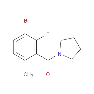 (3-bromo-2-fluoro-6-methylphenyl)(pyrrolidin-1-yl)methanone