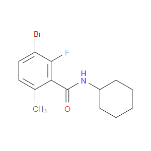 3-bromo-N-cyclohexyl-2-fluoro-6-methylbenzamide