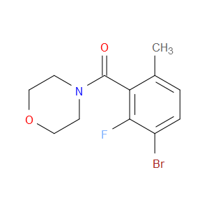 (3-bromo-2-fluoro-6-methylphenyl)(morpholino)methanone