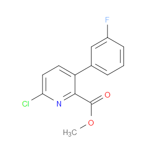methyl 6-chloro-3-(3-fluorophenyl)picolinate