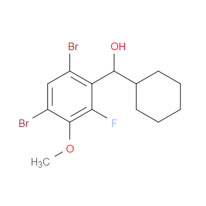 cyclohexyl(4,6-dibromo-2-fluoro-3-methoxyphenyl)methanol