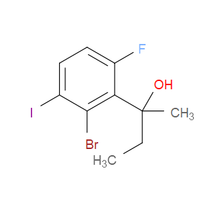 2-(2-bromo-6-fluoro-3-iodophenyl)butan-2-ol