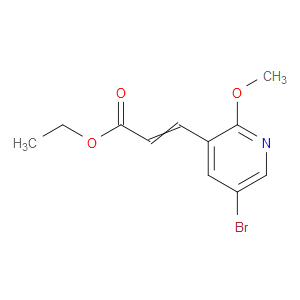 Ethyl 3-(5-bromo-2-methoxy-3-pyridinyl)-2-propenoate