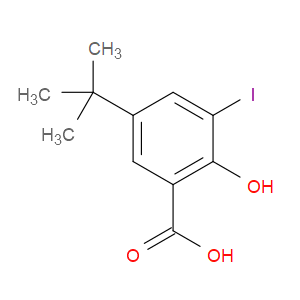 5-(1,1-Dimethylethyl)-2-hydroxy-3-iodobenzoic acid