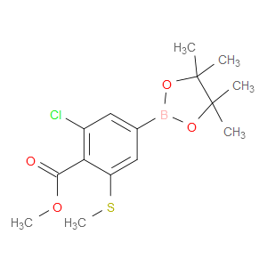 Benzoic acid, 2-chloro-6-(methylthio)-4-(4,4,5,5-tetramethyl-1,3,2-dioxaborol...