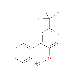Pyridine, 5-methoxy-4-phenyl-2-(trifluoromethyl)-