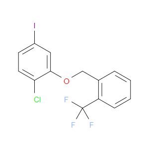 1-chloro-4-iodo-2-((2-(trifluoromethyl)benzyl)oxy)benzene