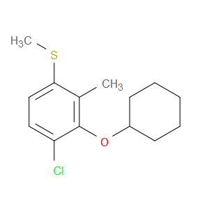(4-chloro-3-(cyclohexyloxy)-2-methylphenyl)(methyl)sulfane