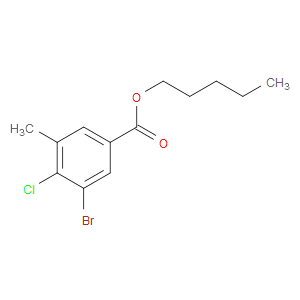 Pentyl 3-bromo-4-chloro-5-methylbenzoate