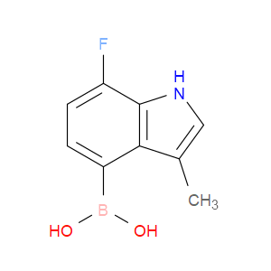 B-(7-Fluoro-3-methyl-1H-indol-4-yl)boronic acid