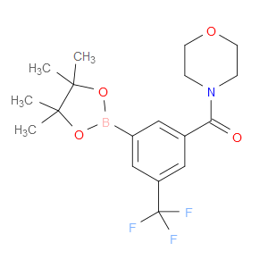 morpholino(3-(4,4,5,5-tetramethyl-1,3,2-dioxaborolan-2-yl)-5-(trifluoromethyl)phenyl)methanone