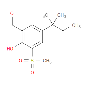 5-(1,1-Dimethylpropyl)-2-hydroxy-3-(methylsulfonyl)benzaldehyde