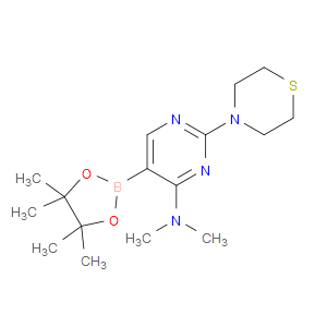 N,N-Dimethyl-5-(4,4,5,5-tetramethyl-1,3,2-dioxaborolan-2-yl)-2-(4-thiomorphol...