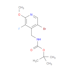 tert-butyl ((5-bromo-3-fluoro-2-methoxypyridin-4-yl)methyl)carbamate