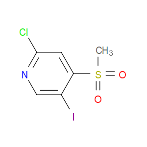 Pyridine, 2-chloro-5-iodo-4-(methylsulfonyl)-